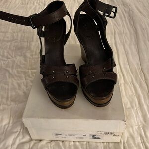 Chloe leather Zeppa platform sandal size 40